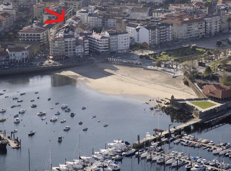 Apartamento Baiona Centro Al Lado Parador Y Playa Luaran gambar